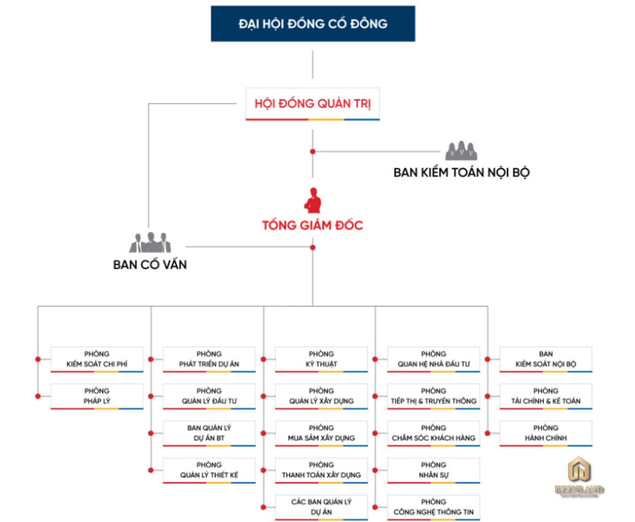 Cơ cấu tổ chức của chủ đầu tư Phát Đạt