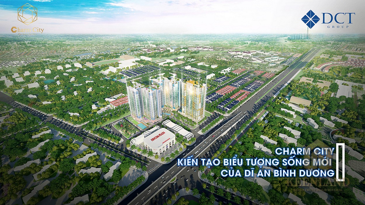 Mua bán cho thuê dự án căn hộ chung cư Charm City Dĩ An Bình Dương chủ đầu tư DCT Group