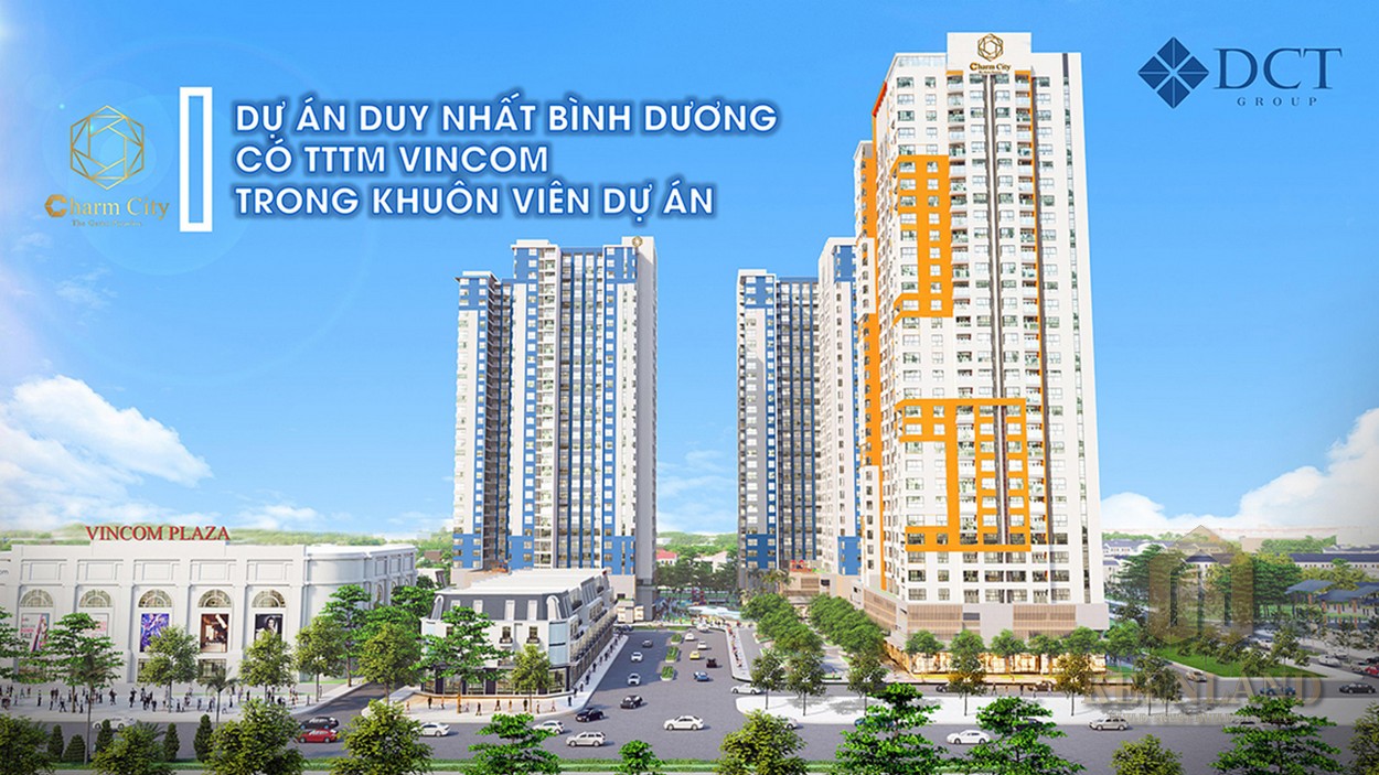 Mua bán cho thuê dự án căn hộ chung cư Charm City Dĩ An Bình Dương chủ đầu tư DCT Group