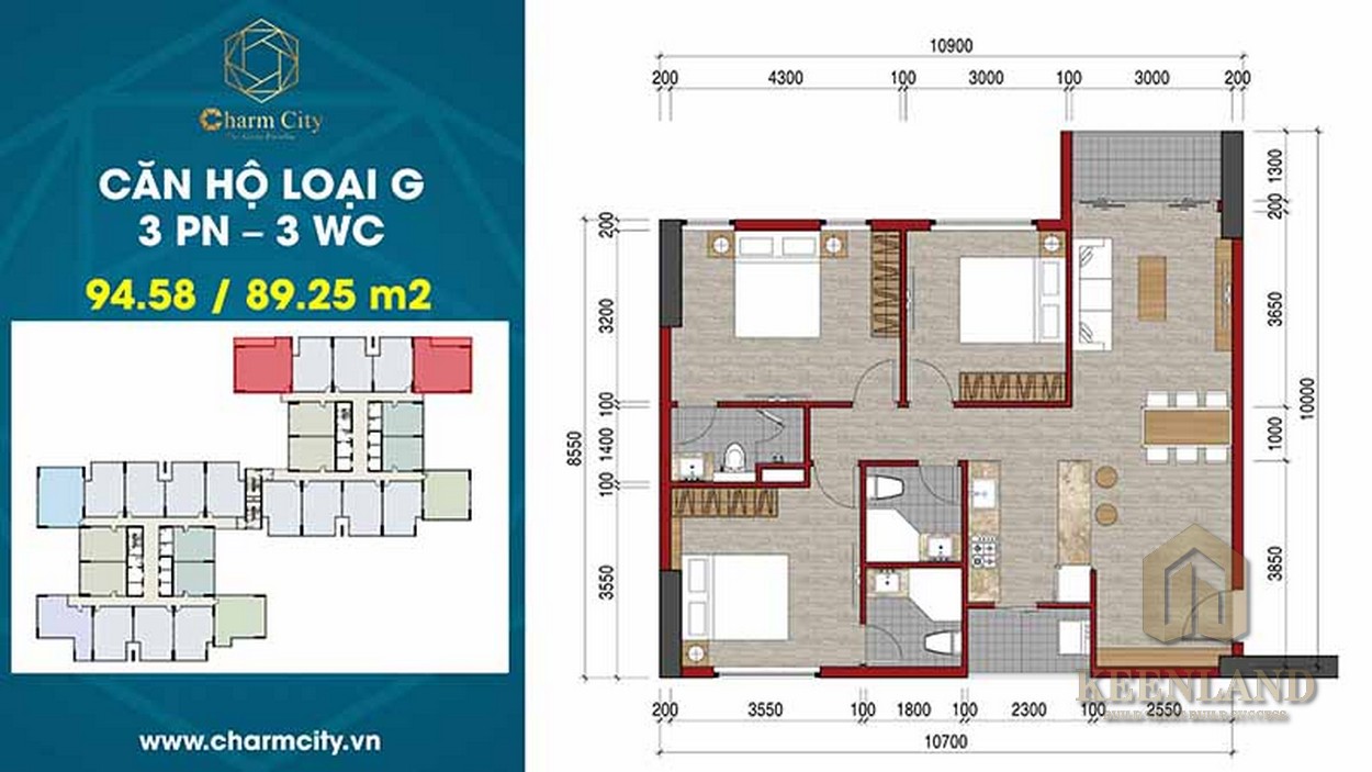 Mua bán cho thuê dự án căn hộ chung cư Charm City Dĩ An Bình Dương chủ đầu tư DCT Group