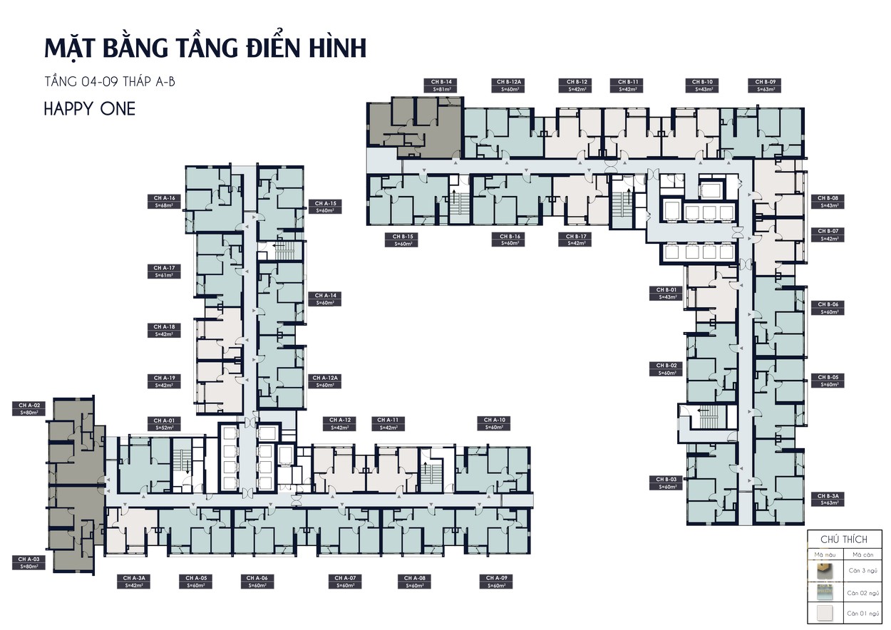 Mua bán cho thuê dự án Happy One Central