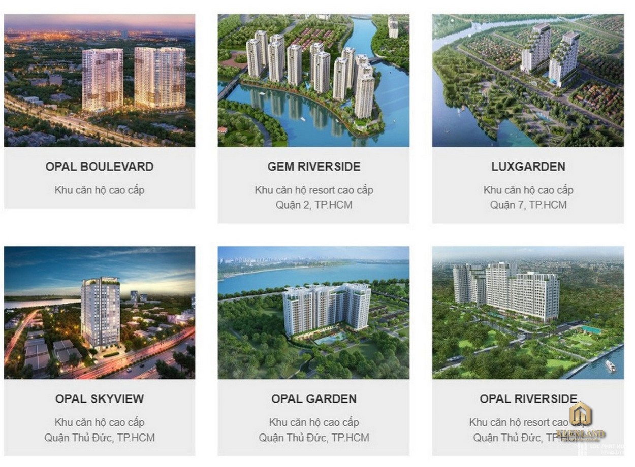 Dự án của chủ đầu tư dự án Opal Cityview Bình Dương