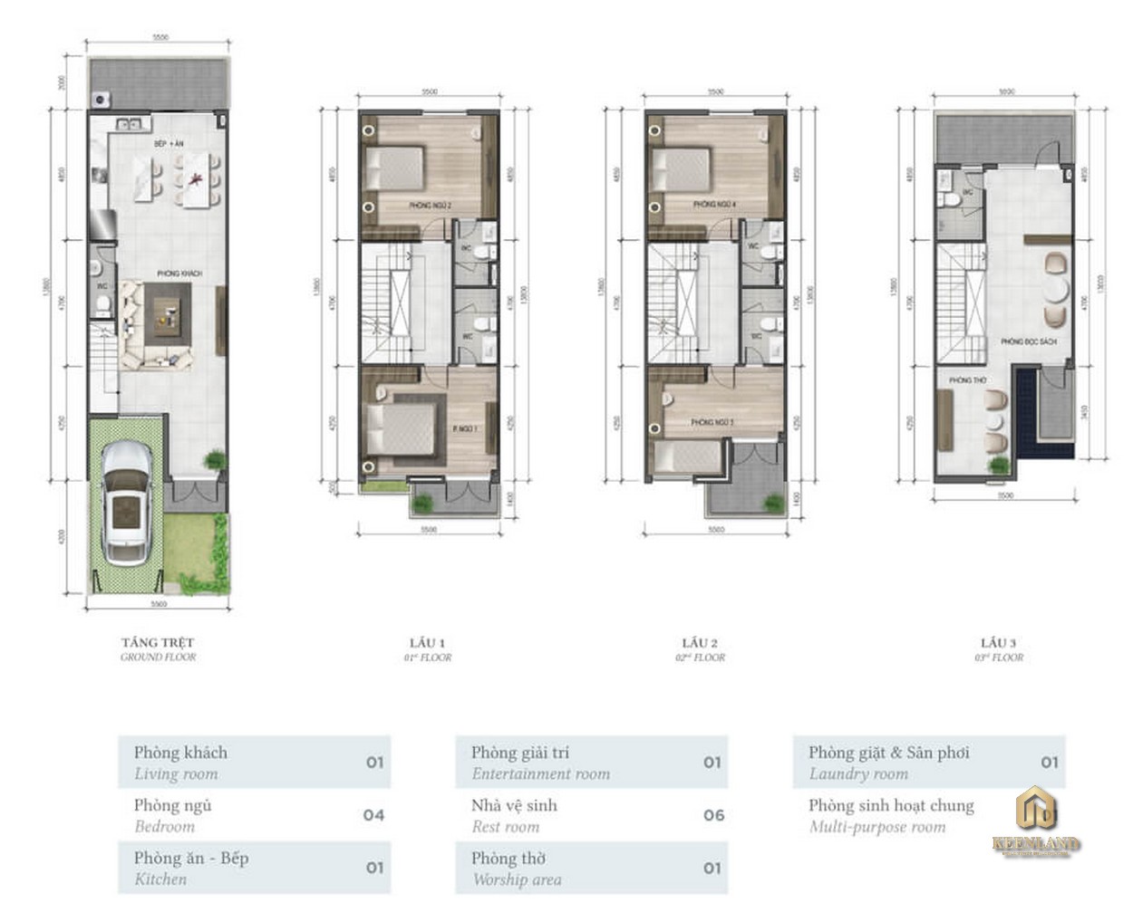 Mua bán cho thuê dự án Nhà phố The Standard Bình Dương