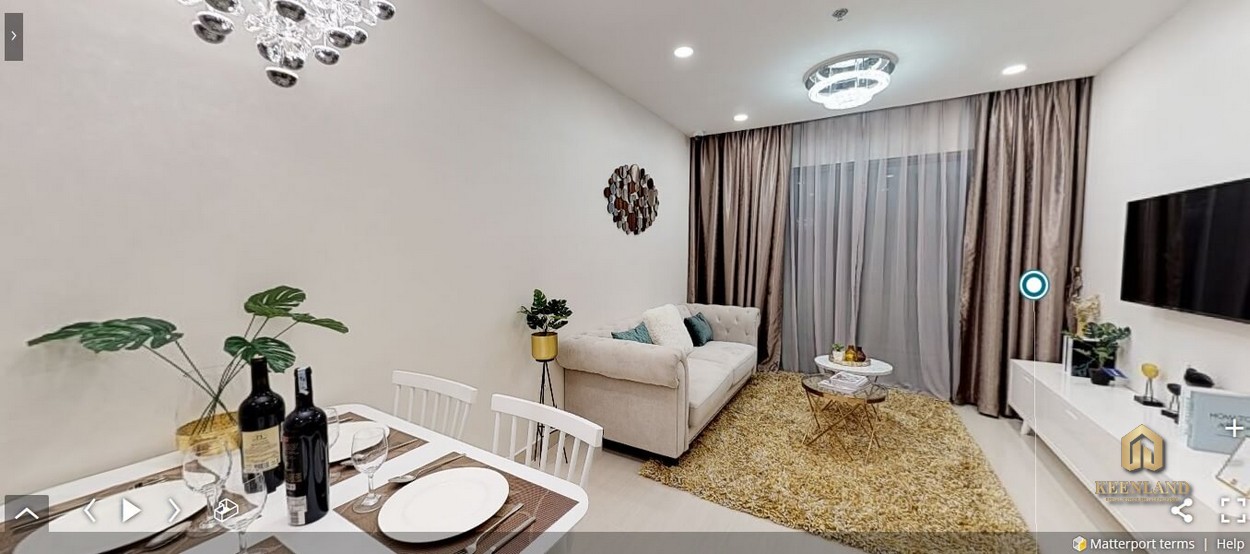 Nhà mẫu dự án Vinhomes Grand Park - Phòng khách