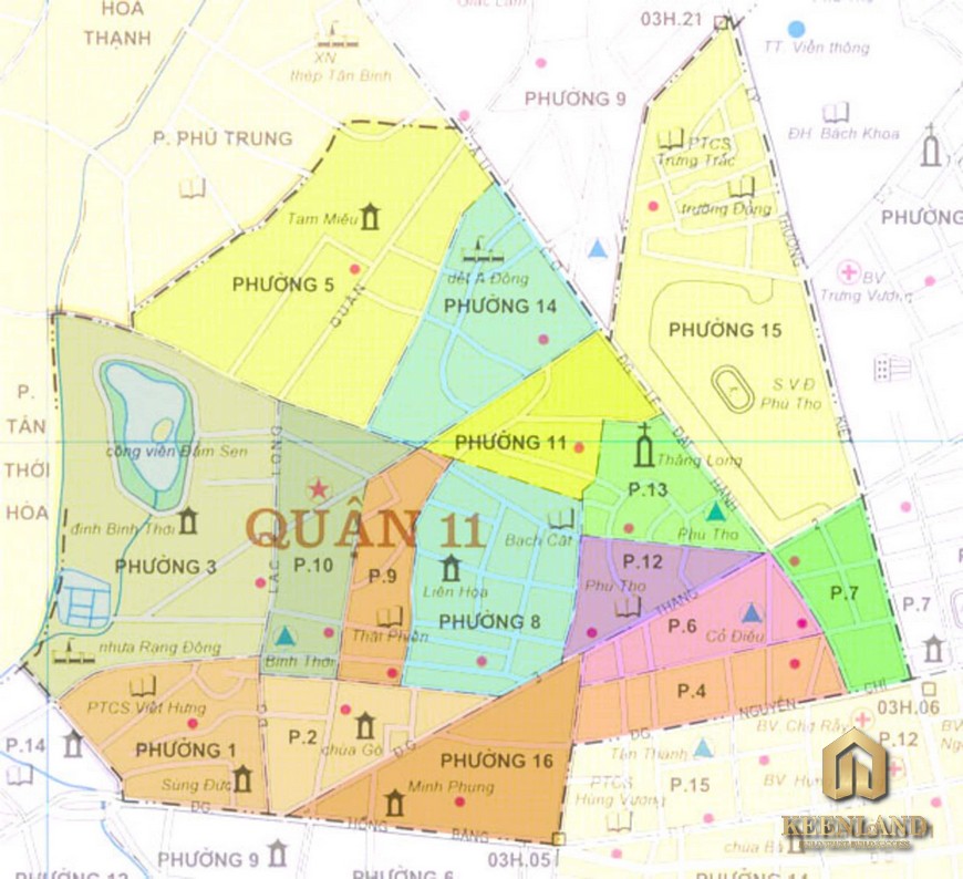 Bản đồ quy hoạch quận 11