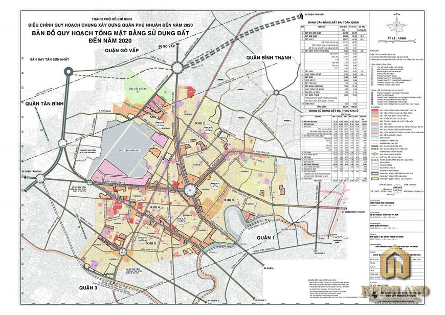 Bản đồ quy hoạch quận Phú Nhuận