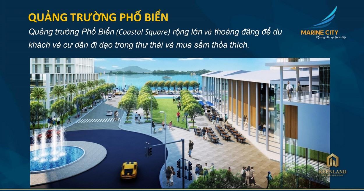 Quảng trường phố biển tại Marine City