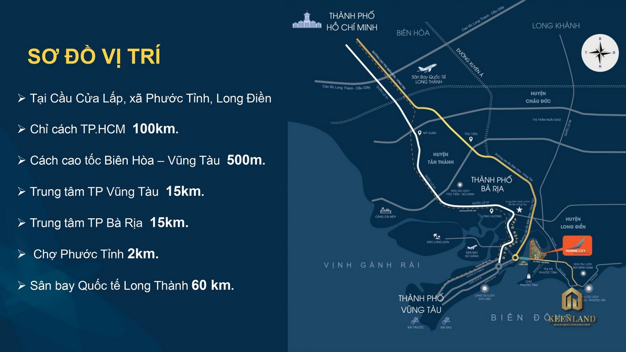 Vị trí dự án Marine City Vũng Tàu