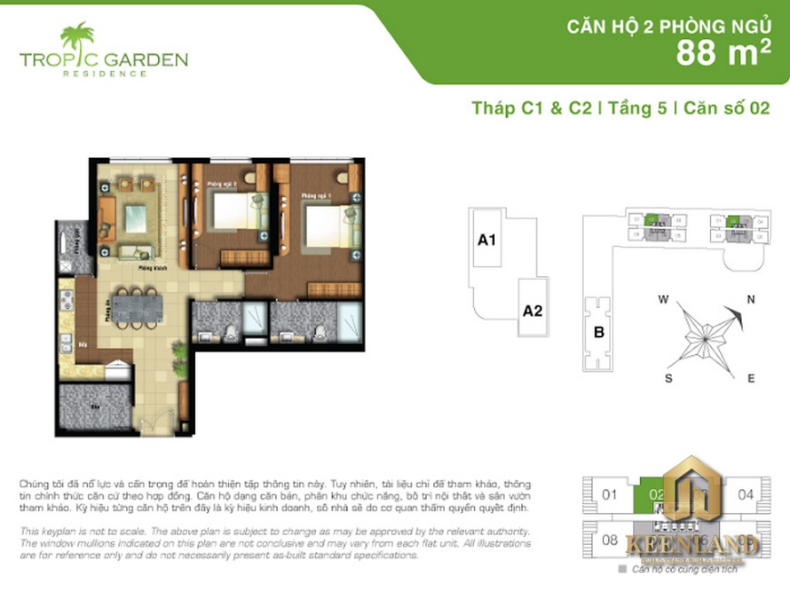 Mặt Bằng Căn Hộ Tropic Garden Quận 2