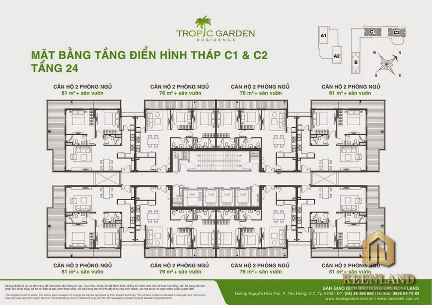 Mặt Bằng Căn Hộ Tropic Garden Quận 2