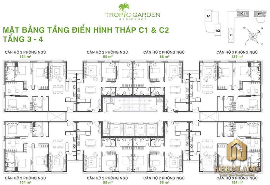 Mặt Bằng Căn Hộ Tropic Garden Quận 2