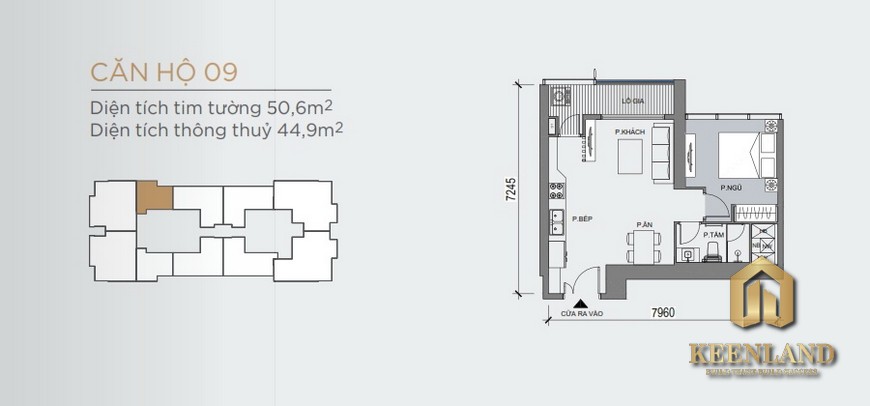 Mặt bằng và thiết kế căn hộ Grand Marina