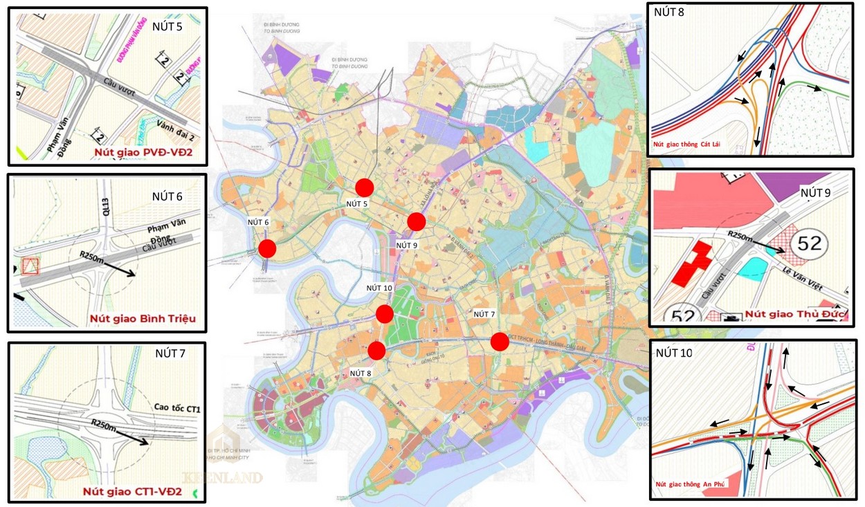 Quy hoạch các nút giao thông tại thành phố Thủ Đức