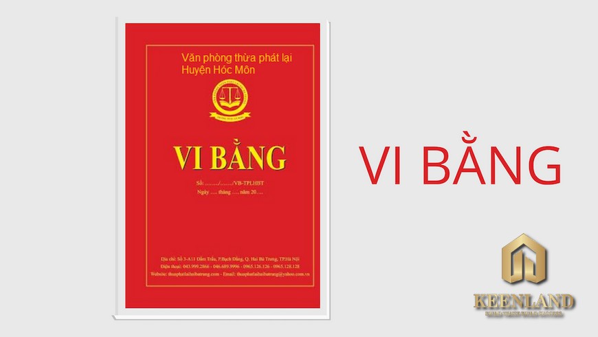 Công chứng vi bằng