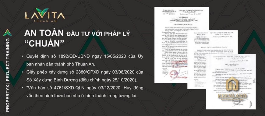 Pháp lý dự án Lavita Thuận An