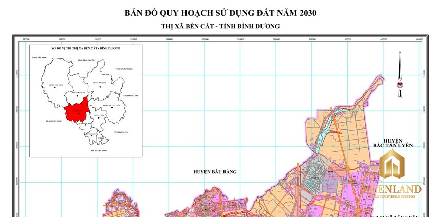 Bản đồ quy hoạch sử dụng đất Bến Cát