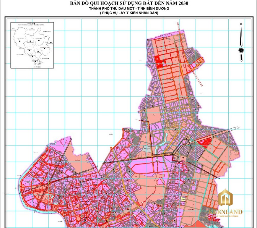 Bản đồ quy hoạch sử dụng đất Thủ Dầu Một