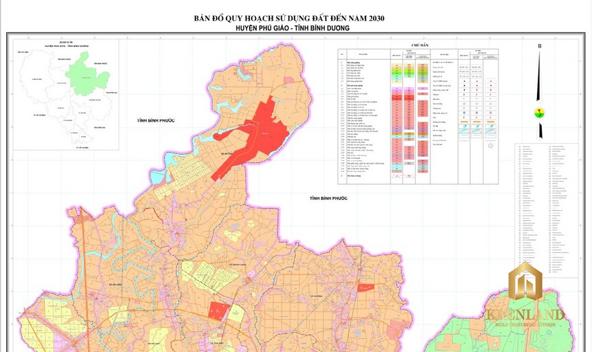 Bản đồ quy hoạch sử dụng đất Phú Giáo