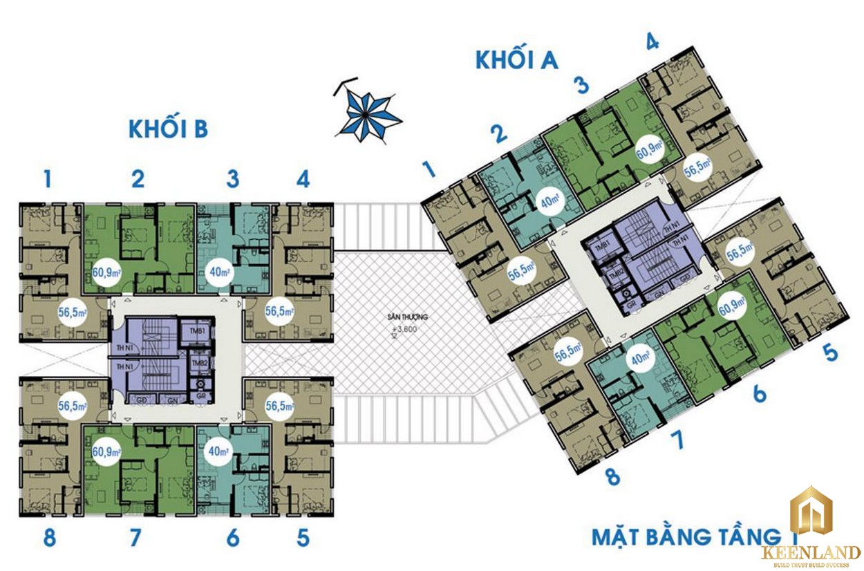 Măt bằng dự án Thủ Thiêm Sky