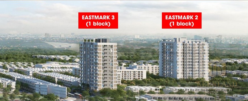 Phân khu eastmark 2 và 3 tại căn hộ Mt eastmark City