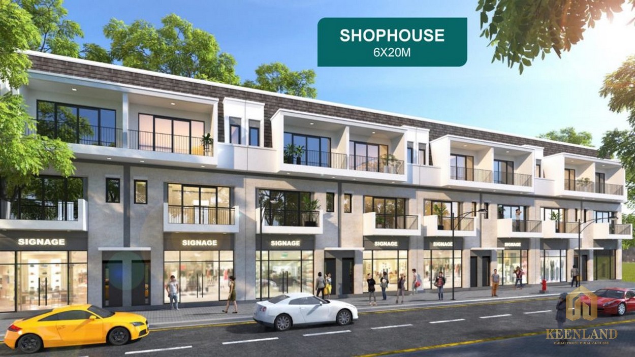 Các căn shophouse tại Aqua City