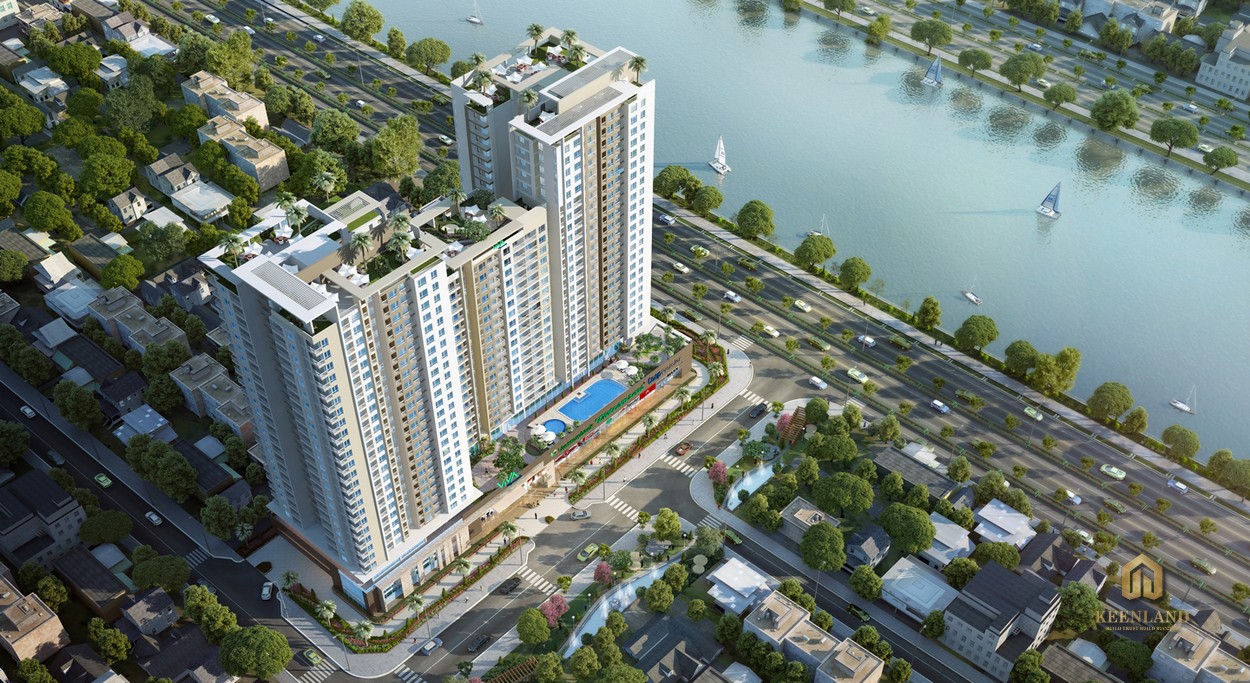 Tổng thể dự án Viva Riverside Quận 6 góc nhìn từ trên cao