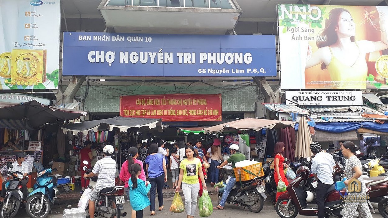 Chợ Nguyễn Tri Phương gần dự án The Flemington 