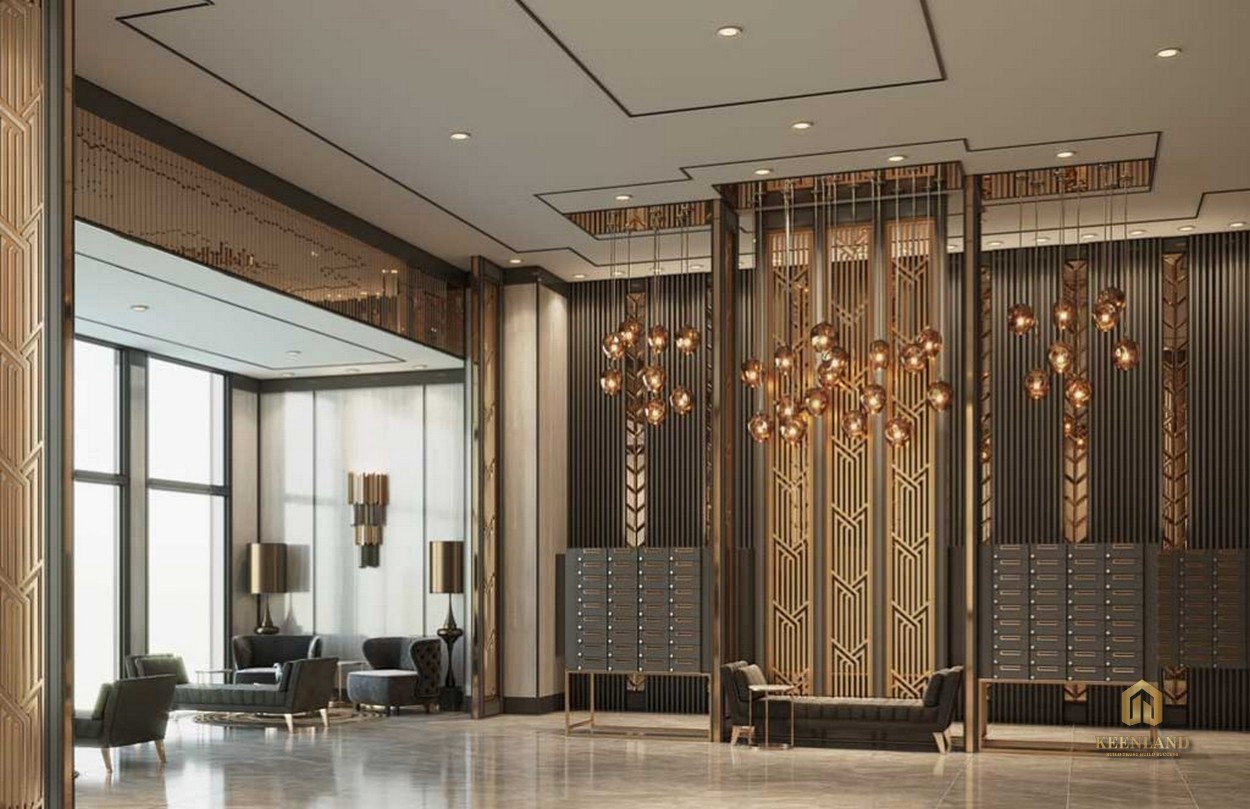 Lounge đón khách lịch sự - Tiện ích nội khu dự án The Grand Manhattan