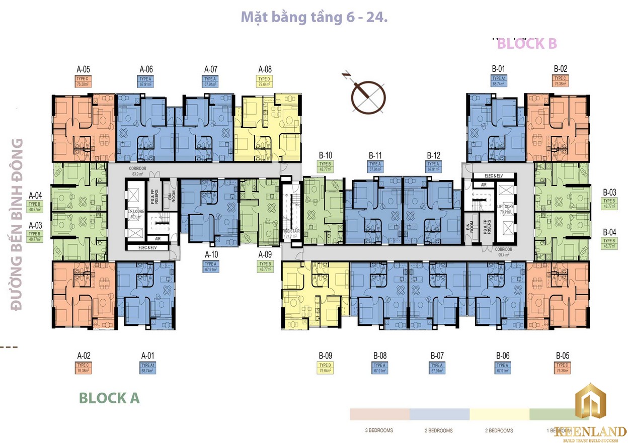 Mặt bằng dự án Aurora Residences