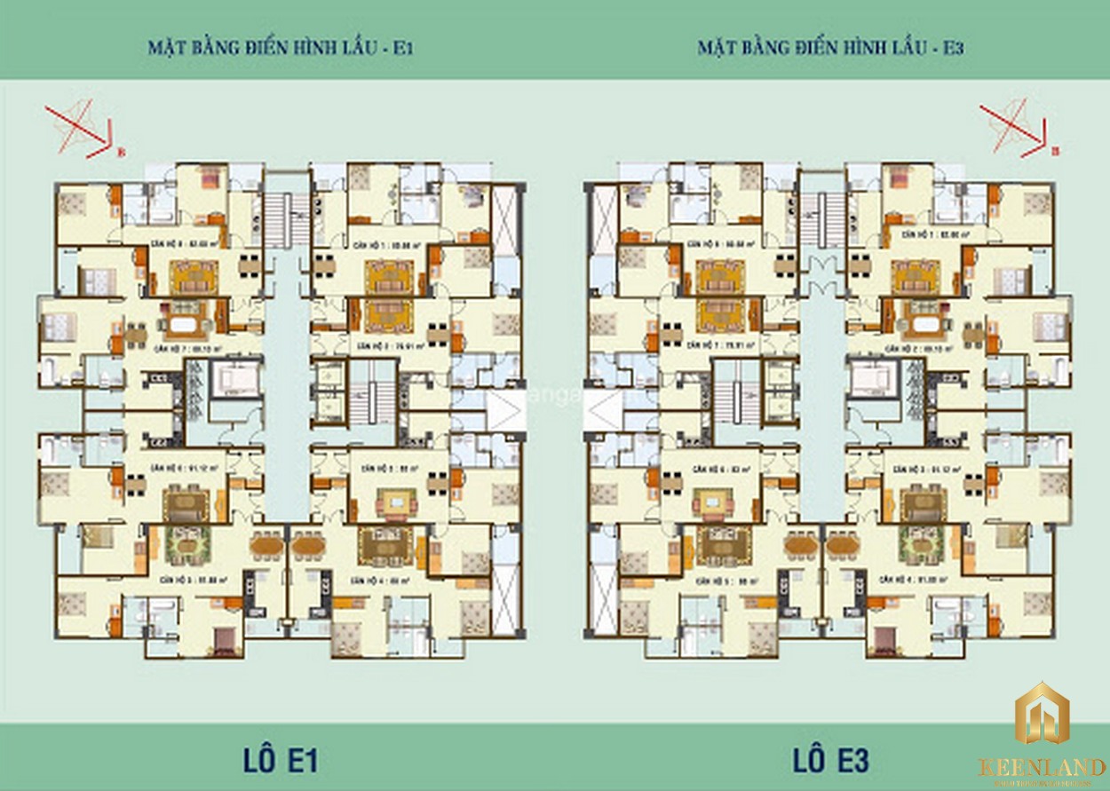 Mặt bằng dự án Him Lam Nam Khánh