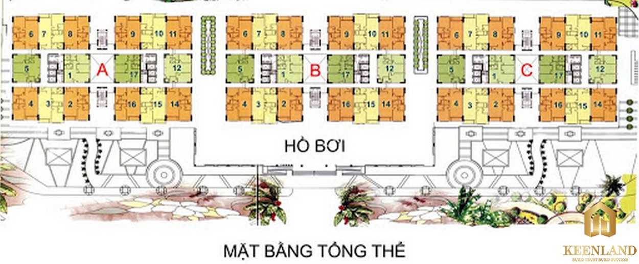 Mặt bằng dự án Carina Plaza