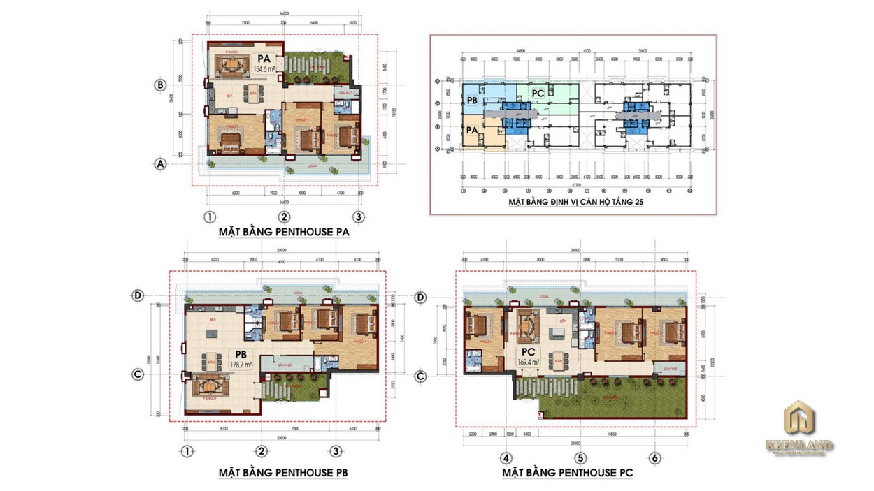 Mặt bằng căn hộ điển hình dự án Tam Đức PlazaMặt bằng căn hộ điển hình dự án Tam Đức Plaza