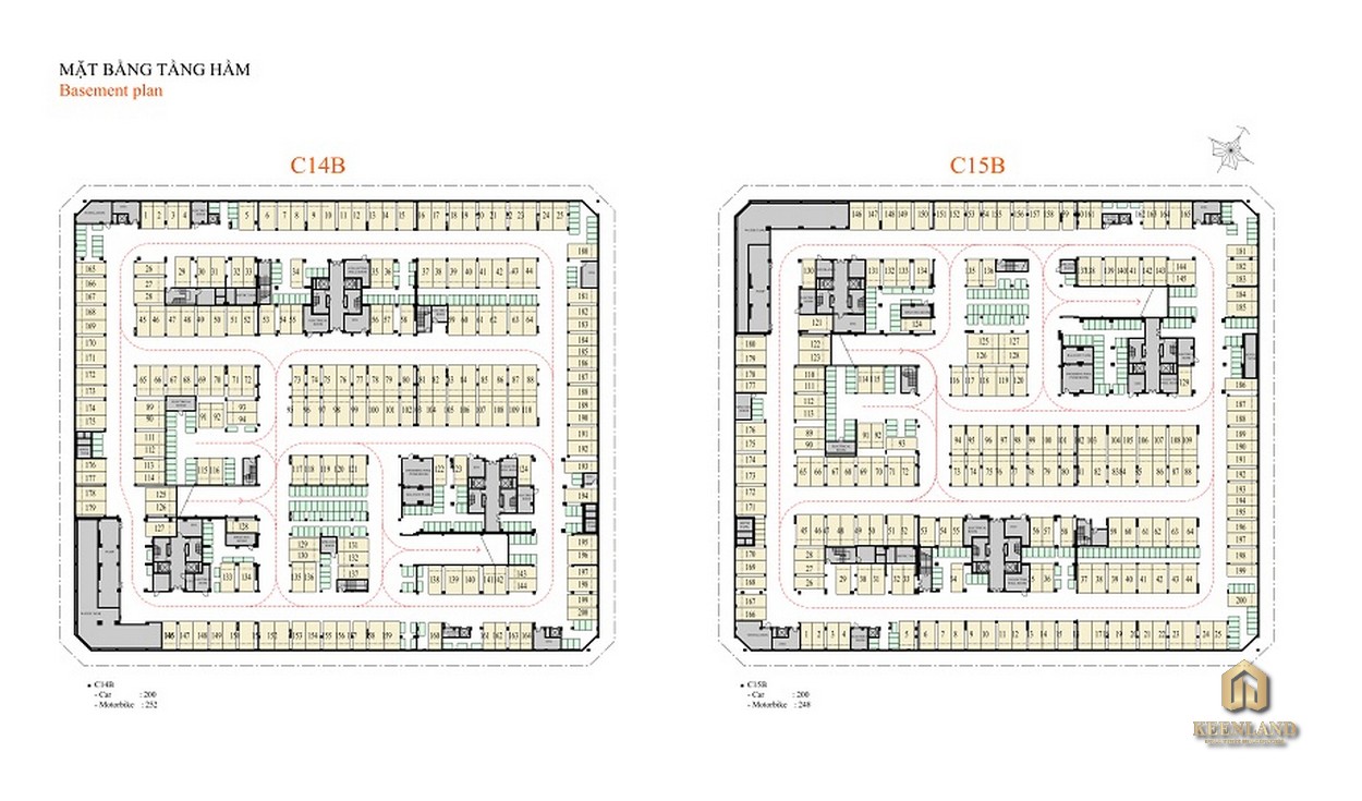 Mặt bằng tầng hầm dự án Star Hill Quận 7 