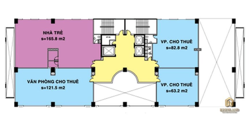 Mặt bằng tầng lửng cao ốc BMC