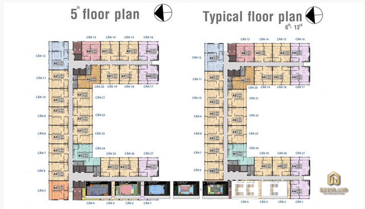 Mặt bằng tầng 5 dự án Republic Plaza