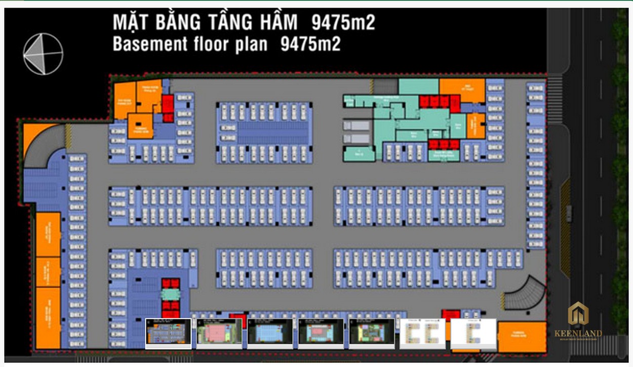 Mặt bằng tầng hầm dự án Republic Plaza