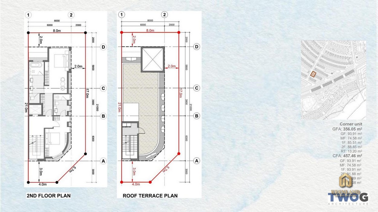 Thiết kế Tầng 2 Shophouse Hải Giang Merry Land