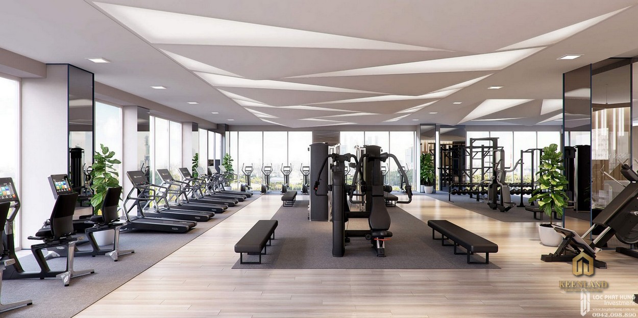 Phòng gym tại dự án Him Lam Riverside Quận 7