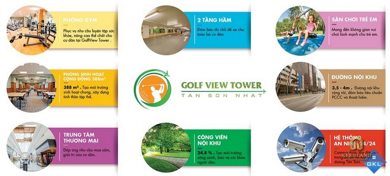 Tiện ích nội khu dự án Golf View Palace