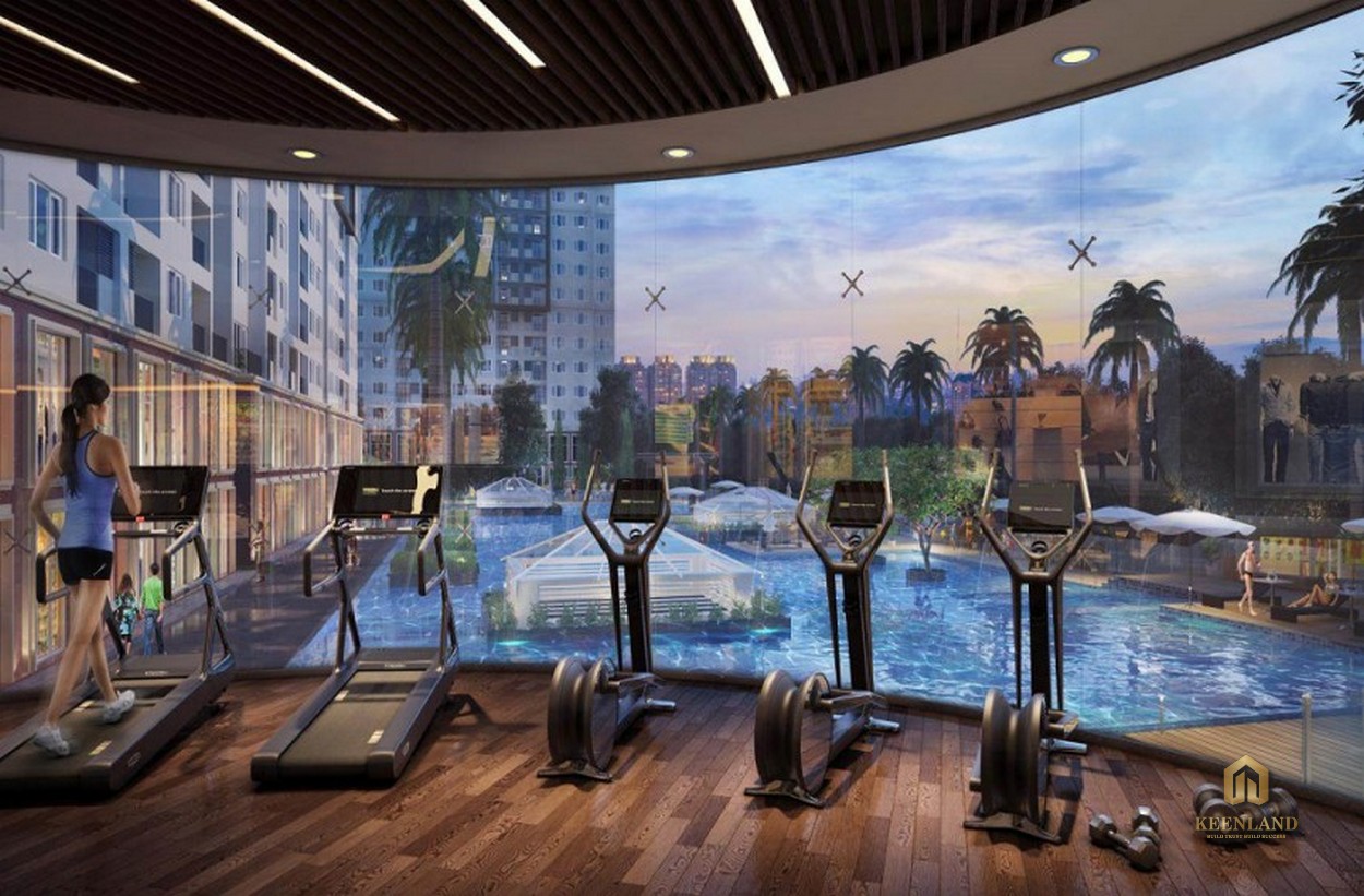 Phòng gym hiện đại tại dự án Grand Central quận 3