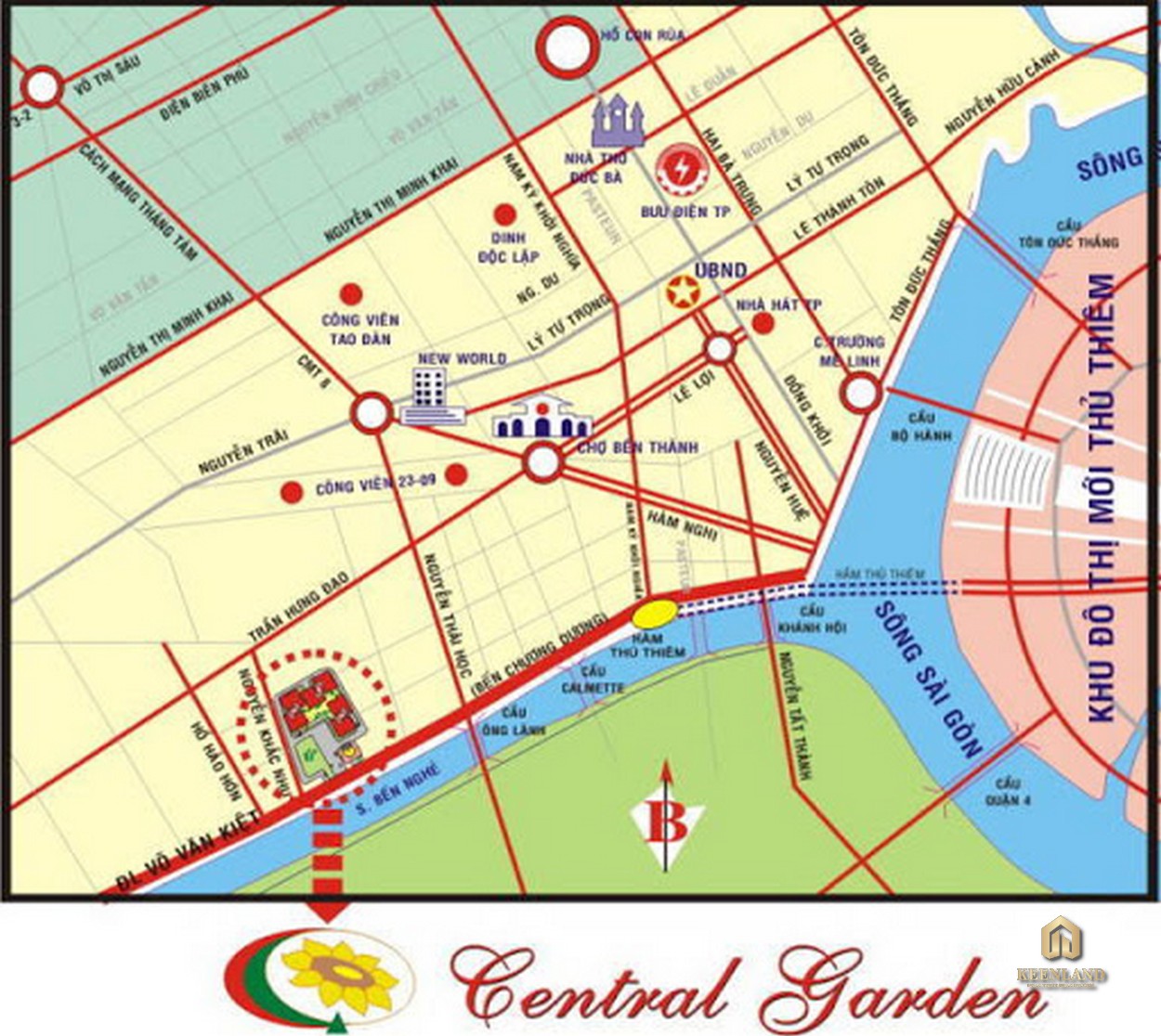 Vị trí dự án Central Garden Quận 1