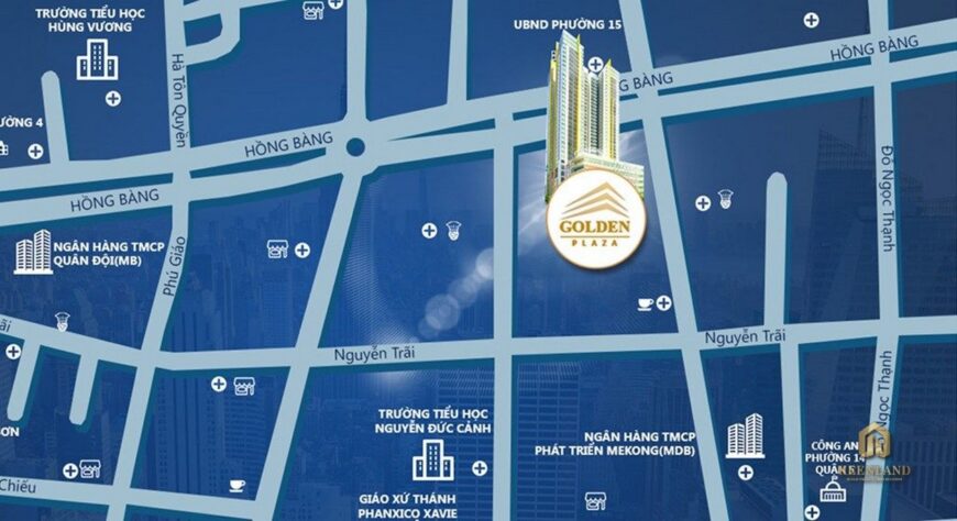 Vị trí dự án Golden Plaza Quận 5