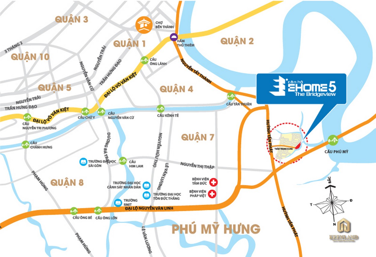 Vị trí dự án EHome 5