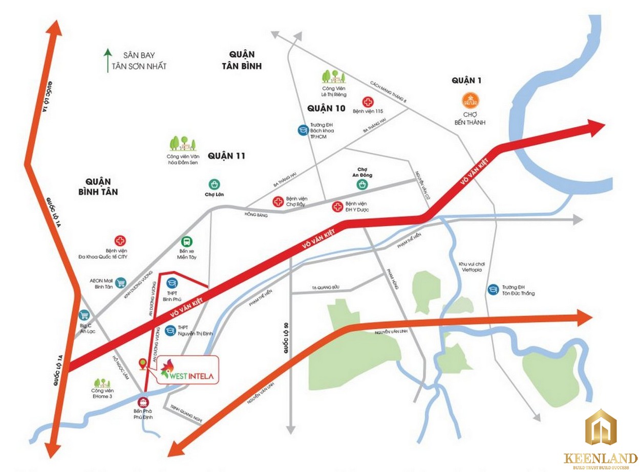 Vị trí dự án West Intela 