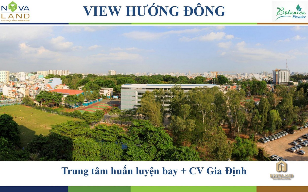 View hướng Đông dự án Botanica Premier