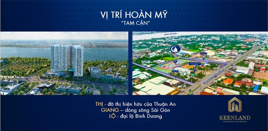 Vị trí căn hộ The Rivana thuận tiện khi đáp ứng đủ các yếu tố: nhất cận thị, nhị cận giang, tam cận lộ