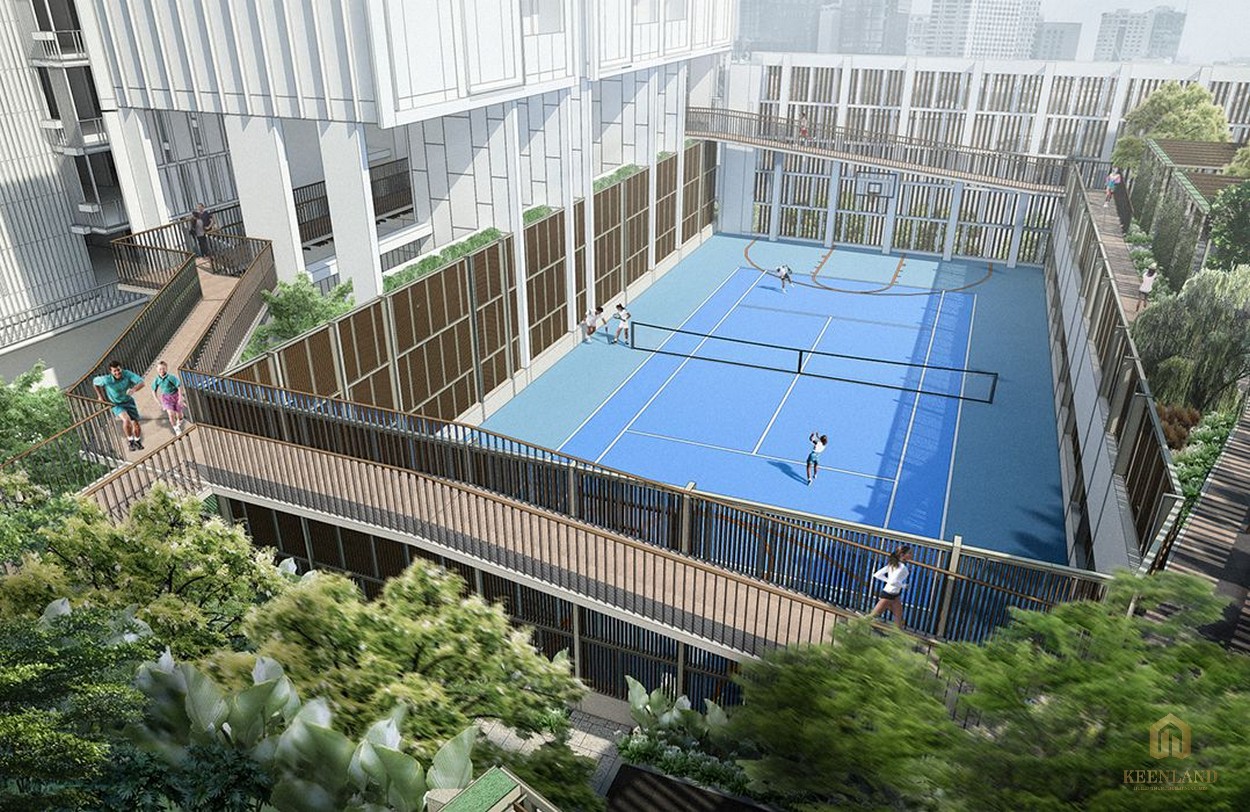 Tiện ích nội khu đẳng cắp - sân tennis tại dự án Empire City