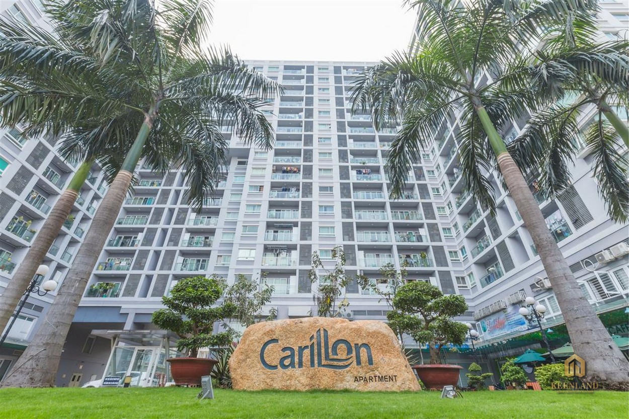 Cận cảnh mặt tiền chung cư Carrilon 1