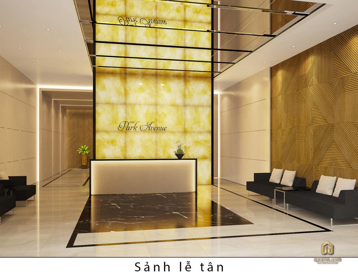 Sảnh lễ tân tại The Park Avenue