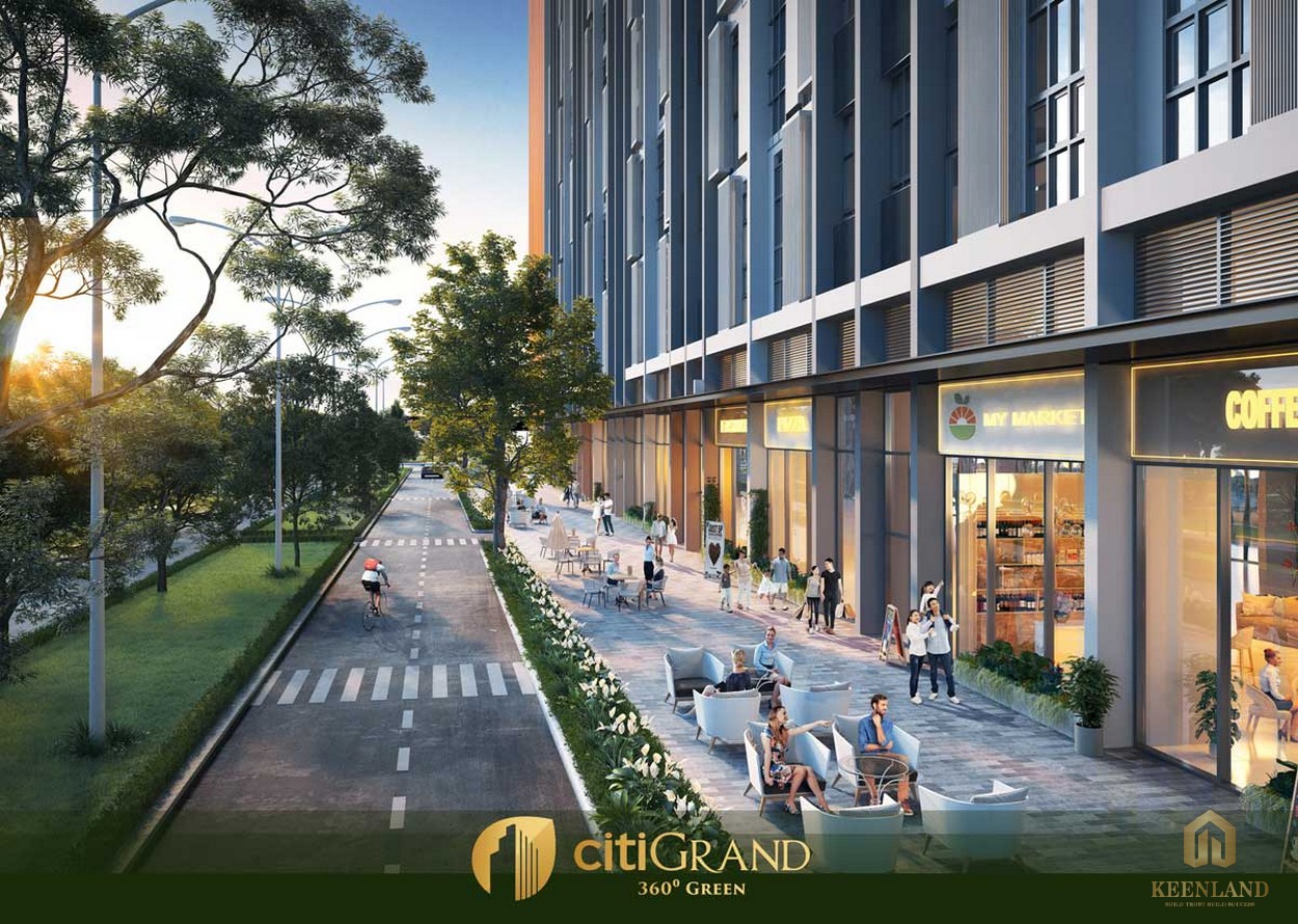 Khu cafe, ăn uống dự án căn hộ Citi Grand Quận 2